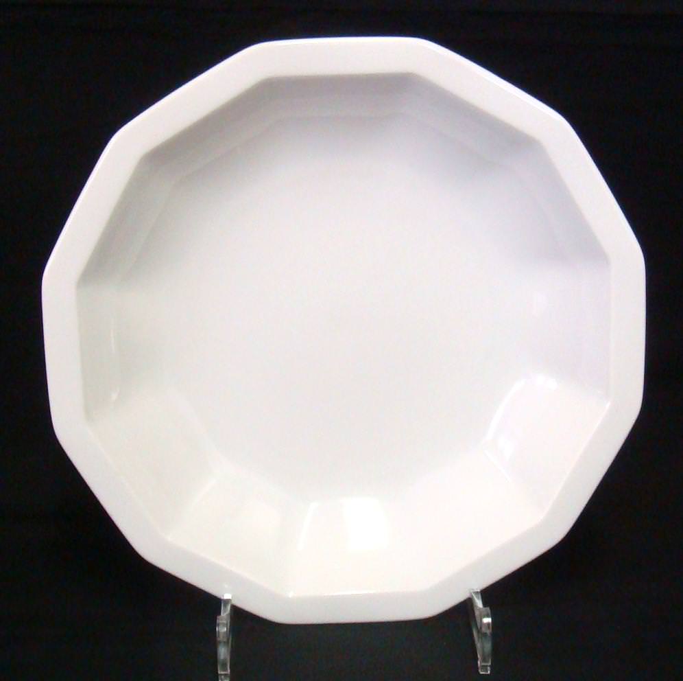 Rosenthal Polygon Weiss - Weiß: Salatteller / kleiner Suppenteller 18 cm / tief