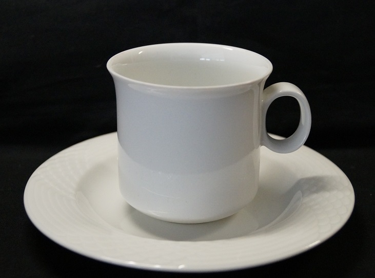 Hutschenreuther Scala Bianca - Weiss - glasiert: Kaffeetasse 2-tlg. 0,20 UT = 16 cm ltr.