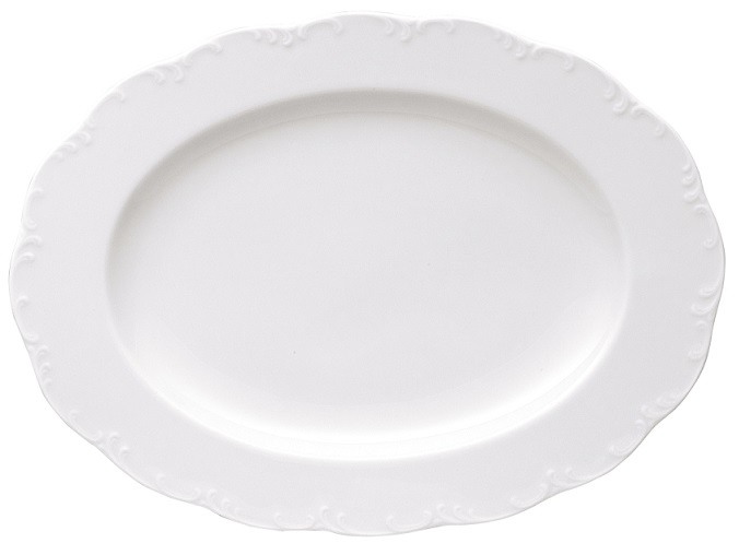 Rosenthal Monbijou Weiss - Weiß: Platte 28 cm (28,5 x 21 cm)