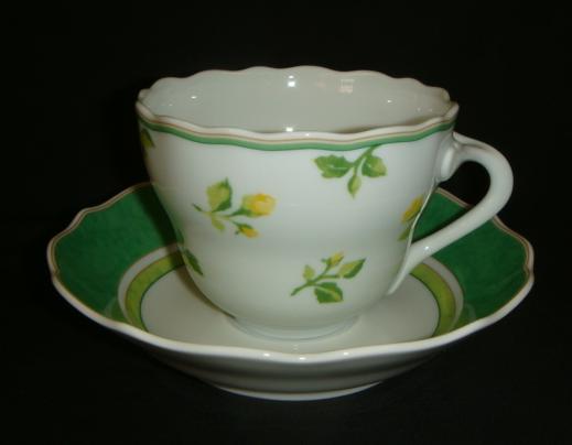 Hutschenreuther Medley Summerdream: Kaffeetasse 2-tlg. 0,23 ltr.,  UT Green mit Spiegel