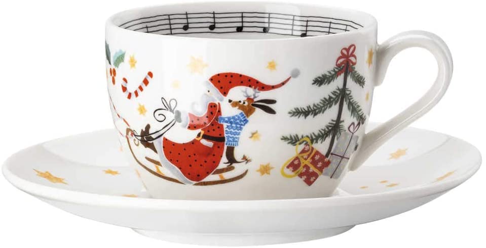 Hutschenreuther Sammelserie Weihnachtslieder - Morgen kommt der Weihnachtsmann: Cappuccinotasse 2-tlg. 0,22 ltr. Hutschenreuther Sammelserie Weihnachtslieder - Morgen kommt der Weihnachtsmann: Cappuccinotasse 2-tlg. 0,22 ltr.