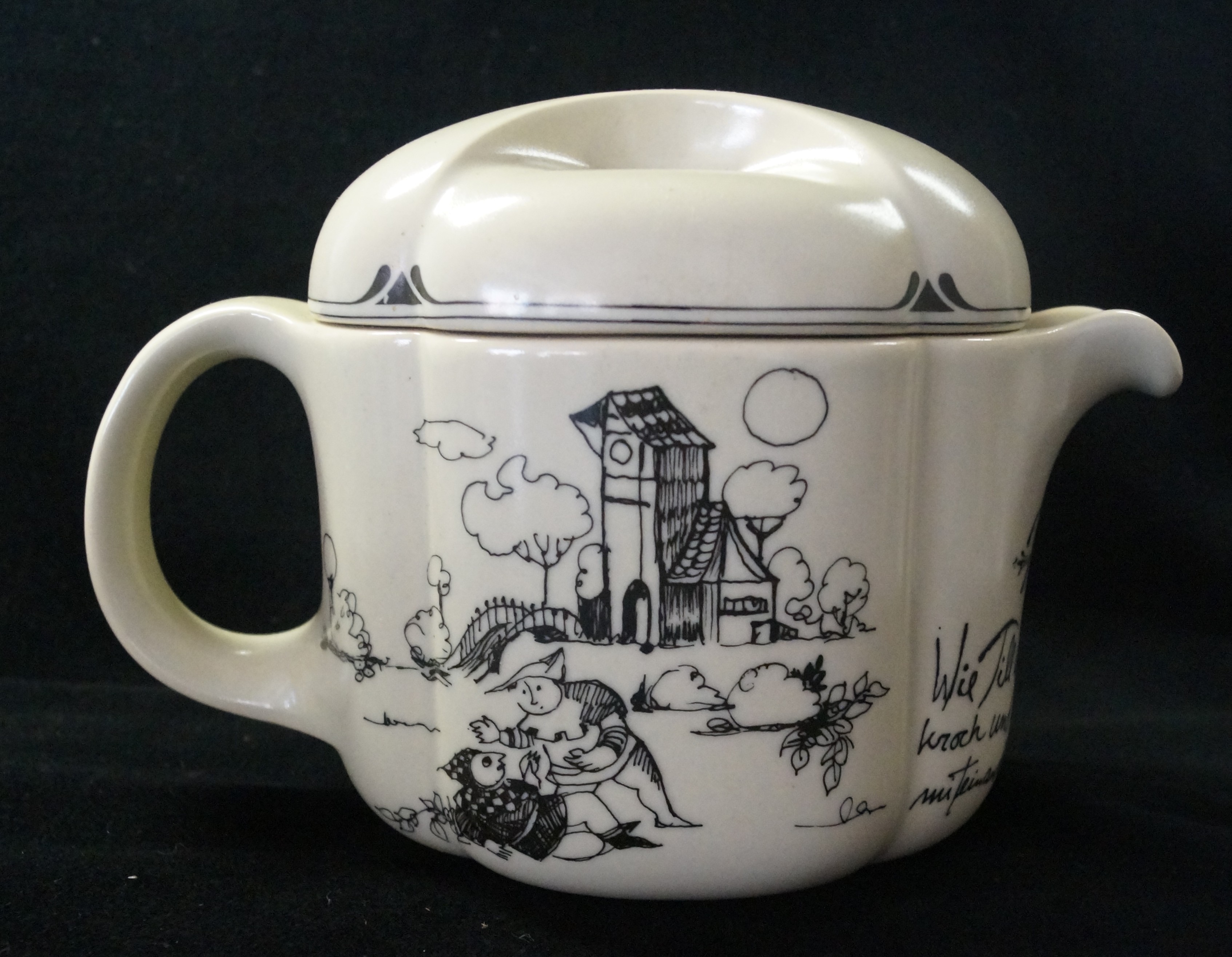 Rosenthal Form ohne Namen Till Eulenspiegel: Teekanne f. 6 Pers. 1,20 ltr.