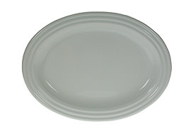 Rosenthal Cupola Weiss - Weiß: Platte 37 (36,5 x 26,5 cm =Fisch/Obstplatte)