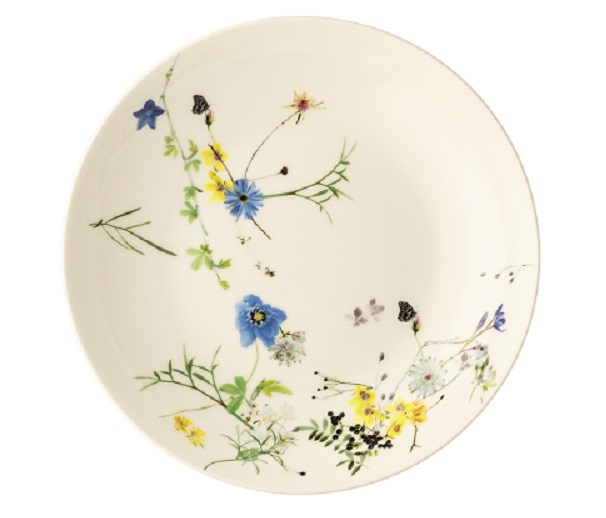 Rosenthal Brillance  Fleurs des Alpes: Suppenteller 21 cm / Coup Rosenthal Brillance  Fleurs des Alpes: Suppenteller 21 cm / Coup