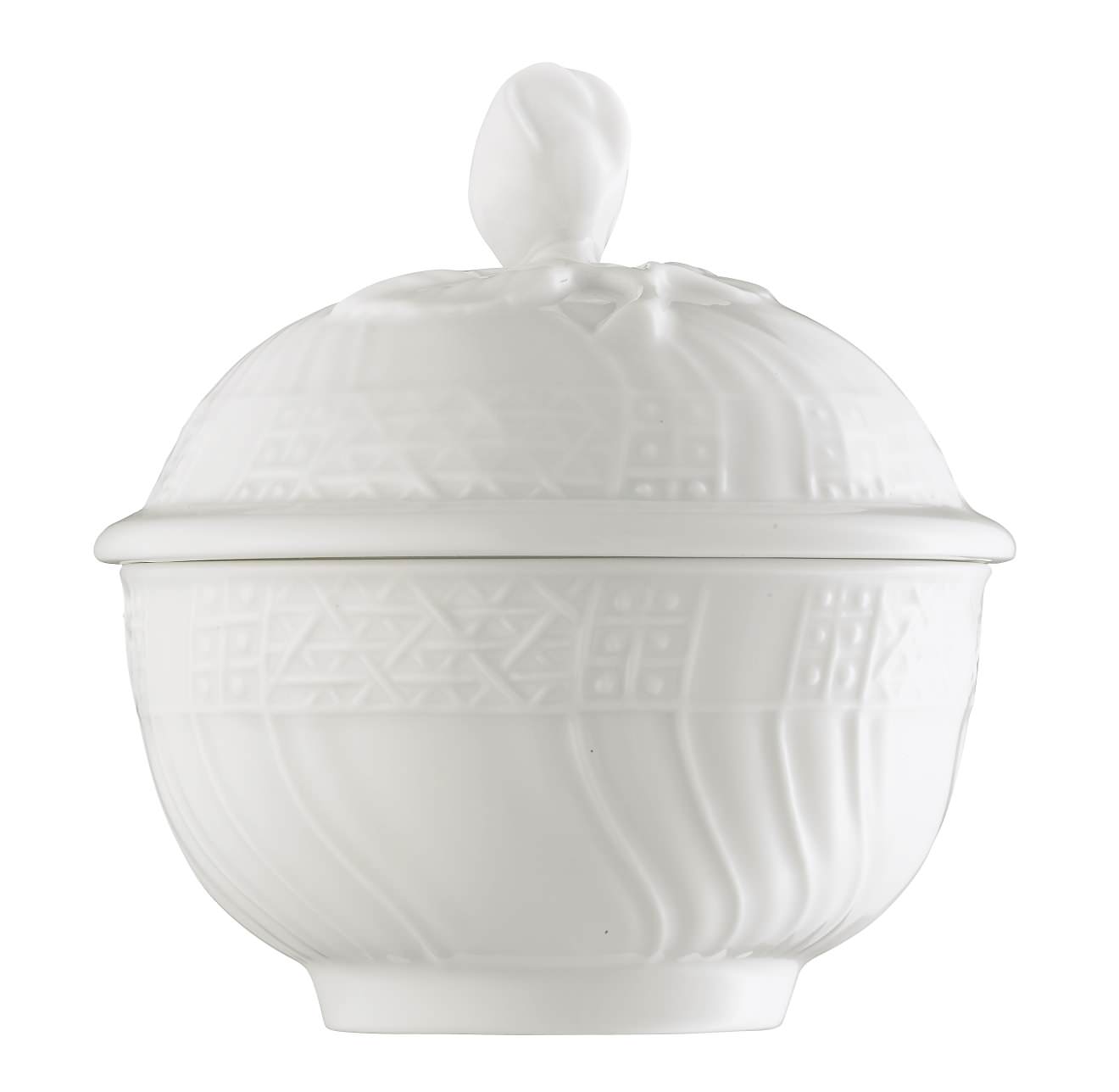 Hutschenreuther Dresden Weiss - Weiß: Zuckerdose f. 6 Pers. Hutschenreuther Dresden Weiss - Weiß: Zuckerdose f. 6 Pers.