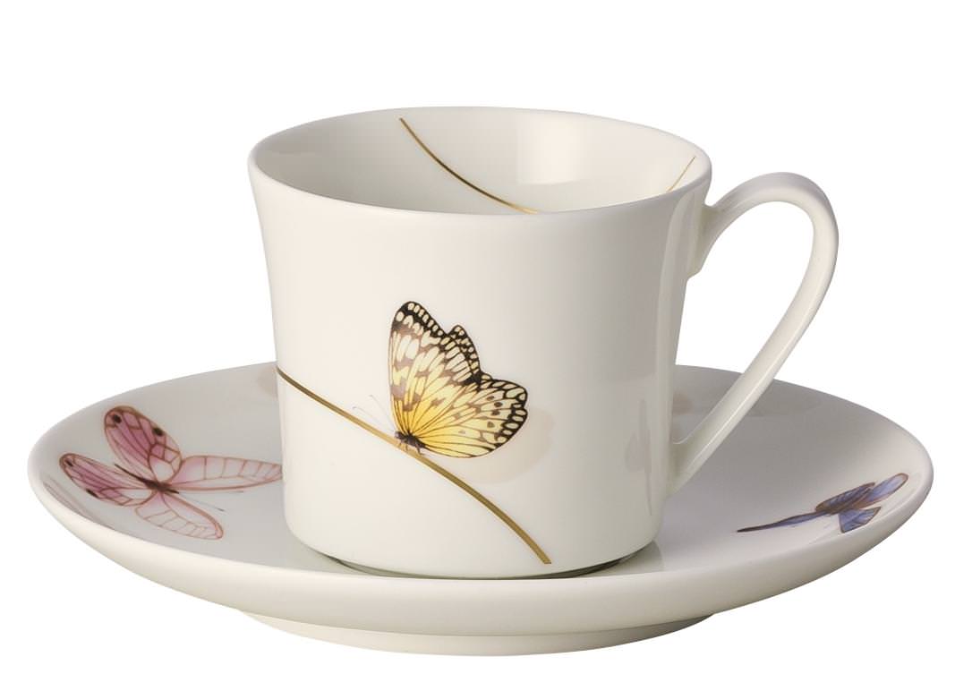 Rosenthal Curve Pepela: Espressotasse 2-tlg. 0,10 ltr. UT = 12 cm / Espresso cup & saucer Rosenthal Curve Pepela: Espressotasse 2-tlg. 0,10 ltr. UT = 12 cm / Espresso cup & saucer