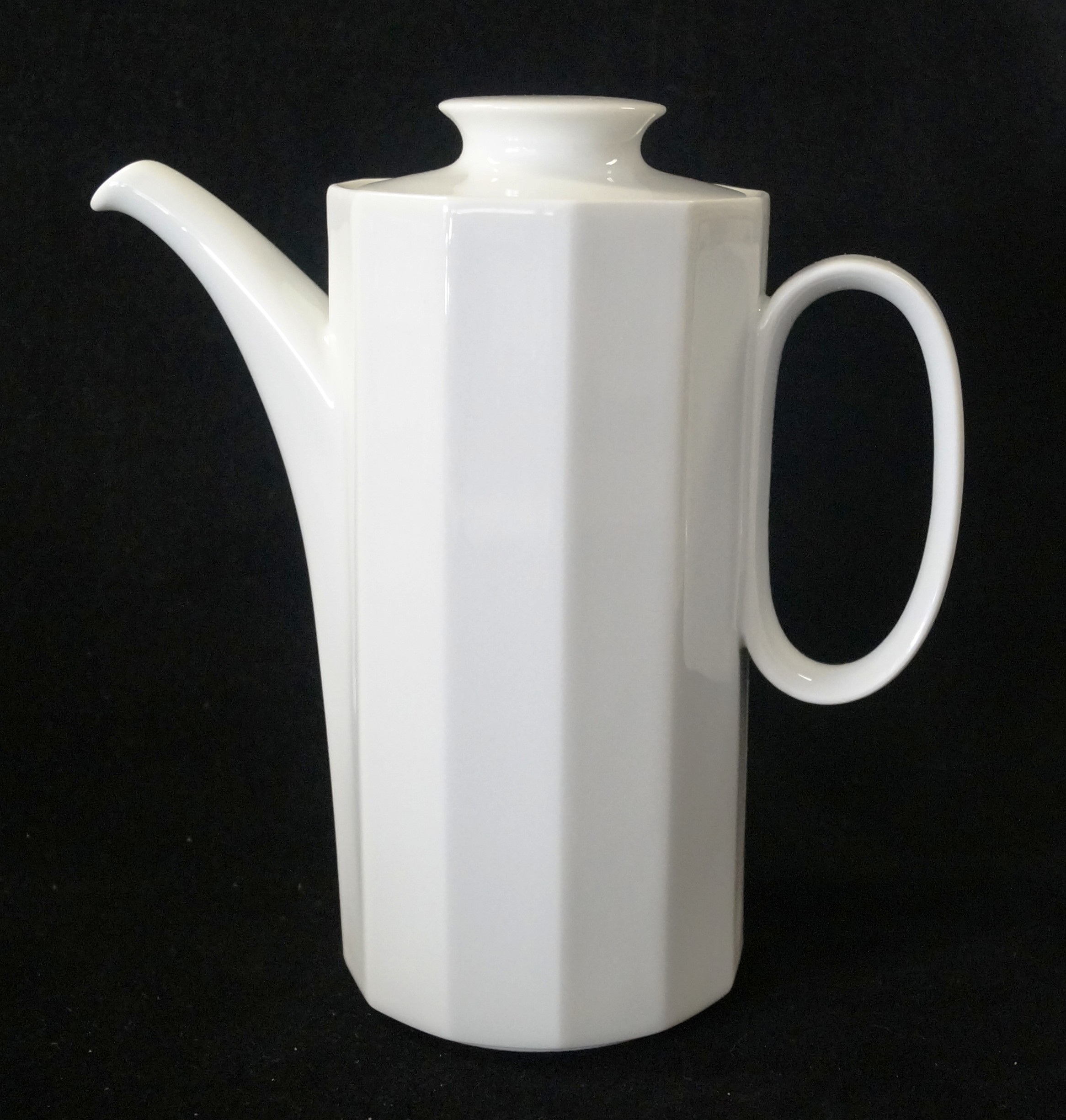 Rosenthal Polygon Weiss - Weiß: Espressokanne für 2 Personen; Höhe: ca. 16,6 cm; Ø = 8,3 cm;