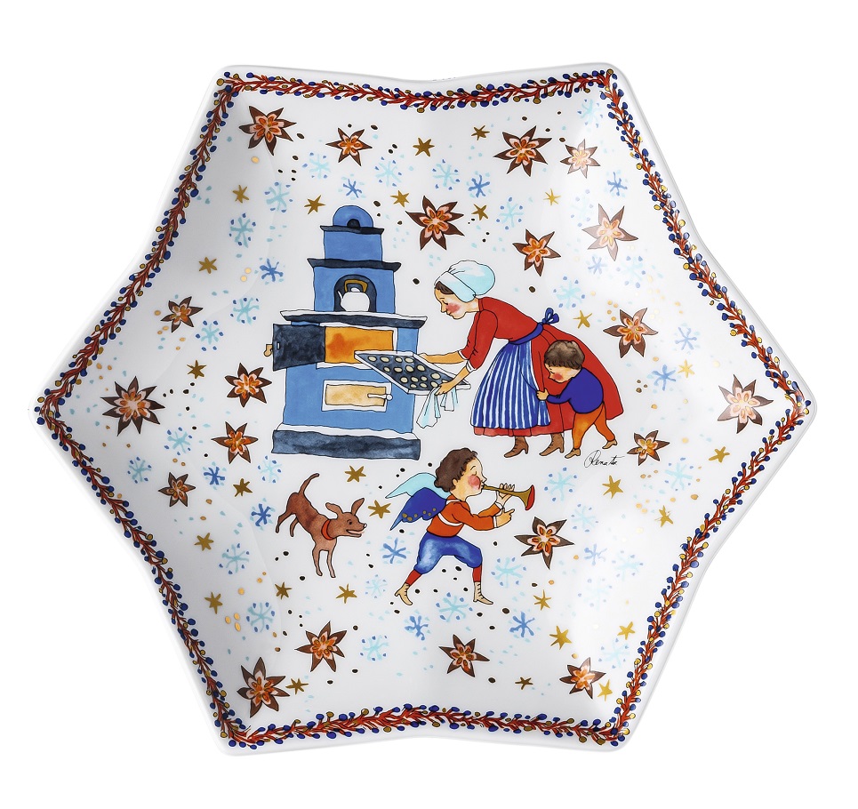 Hutschenreuther Sammelkollektion 2020 Weihnachtsbäckerei: Sternschale 24 cm - Künstler Renàta Hutschenreuther Sammelkollektion 2020 Weihnachtsbäckerei: Sternschale 24 cm - Künstler Renàta