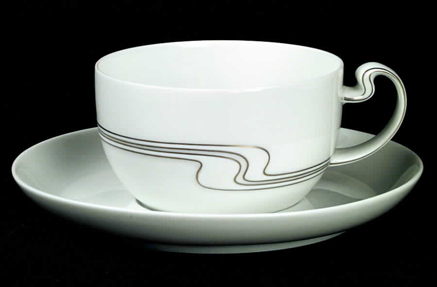 Rosenthal Asimmetria Weissgold: Teetasse 2-tlg.