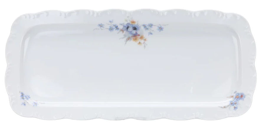 Rosenthal Monbijou Belvedere: Königskuchenplatte 35 x 16 cm