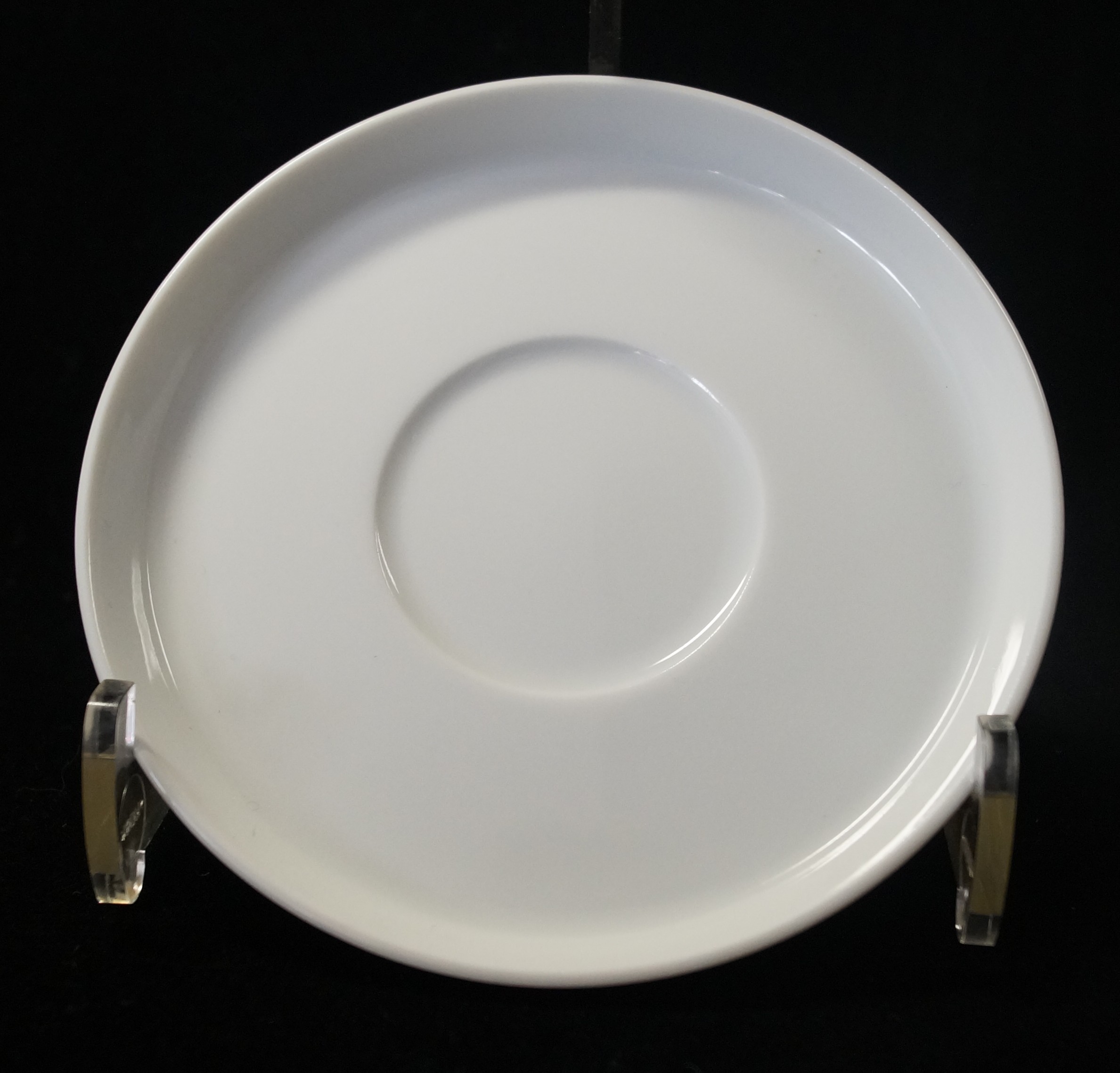 Rosenthal Polygon Weiss - Weiß: Mokka-Untertasse oder Eierbecher-Unterteller 11 cm