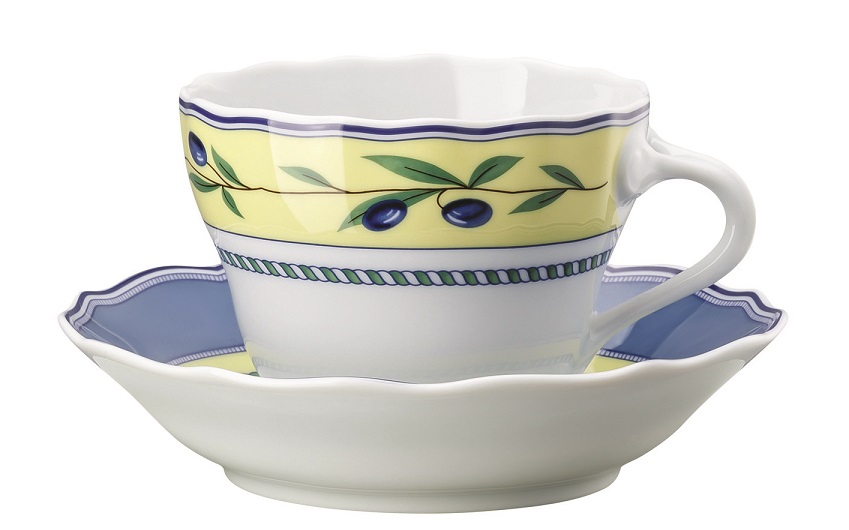 Hutschenreuther Medley: Kaffeetasse 2-tlg. 0,23 ltr. UT = 14 cm mit Spiegel