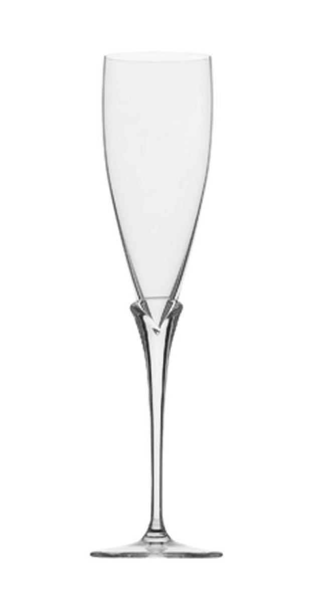 Rosenthal Calice: Sektflöte H = 24,3 mm Durchmesser oben = 5,4 cm, Inh. = 160 ccm