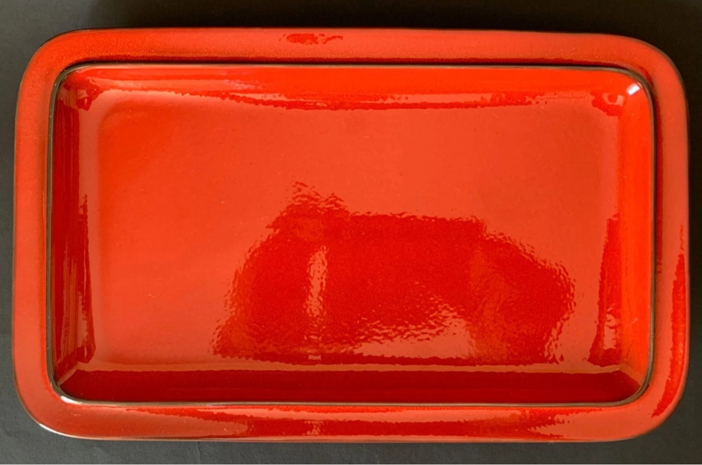 Thomas Scandic rot: Königskuchenplatte 33 x 23 cm