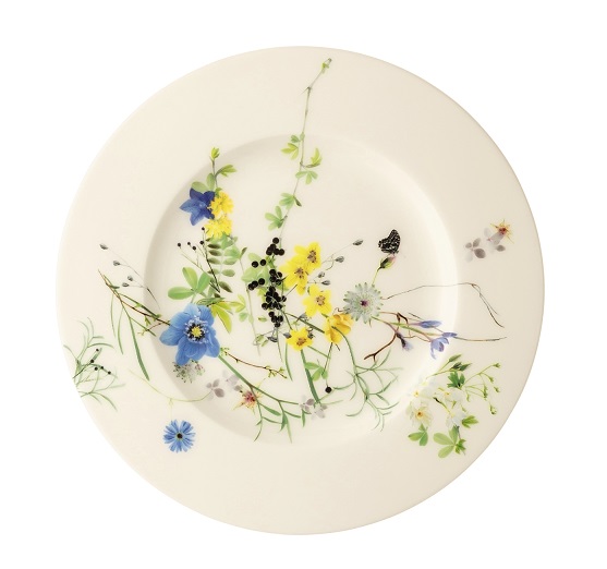 Rosenthal Brillance Fleurs des Alpes: Frühstücksteller 19 cm Fa Rosenthal Brillance Fleurs des Alpes: Frühstücksteller 19 cm Fa